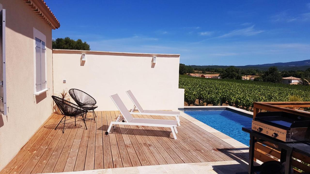 Charmante villa dans un village paisible aux portes d'Uzès et des Cévennes Saint-Hippolyte-de-Caton Esterno foto